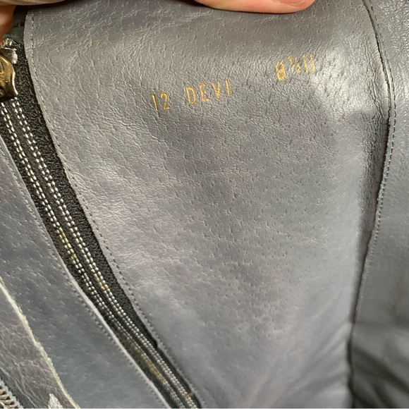 Donald J Pliner Sz 8.5 Devi 12 Black Leather Italy Zippers Knee Riding 18” Boots - Picture 11 of 16